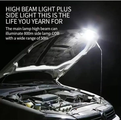 Super Bright Usb Rechargeable Plastic Flashlight With Side Light – Compact, Durable & Powerful Led Torch